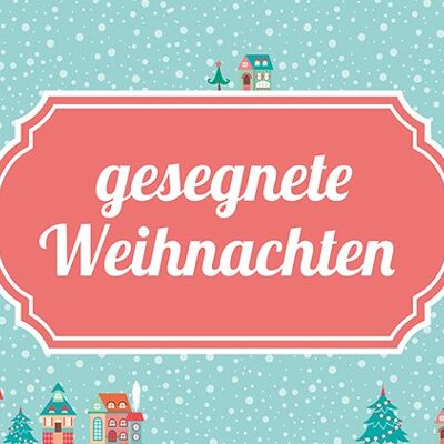 Mini - gesegnete Weihnachten