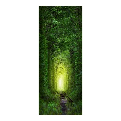Magnífico árbol túnel puerta pegatina Peel & Stick vinilo puerta envoltura arte decoración
