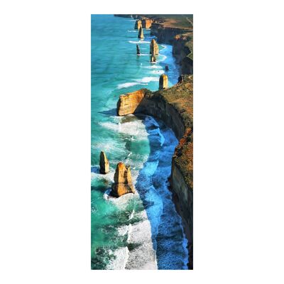 Cliff Coastline Nature Adesivo per porta Peel & Stick Vinyl Door Wrap Art Décor
