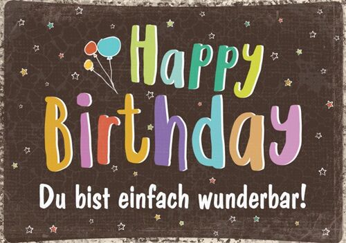 Mini - Happy Birthday - wunderbar