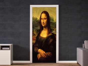 Autocollant de porte Mona Lisa Peel & Stick Vinyl Door Wrap Art Décor 2