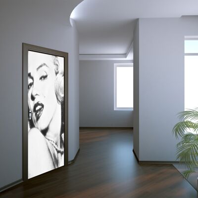 Marilyn Monroe Türaufkleber zum Abziehen und Aufkleben, Vinyl-Türfolie, Kunstdekor