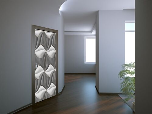 Shiny Geometric Figures Door Sticker Peel & Stick Vinyl Door Wrap Art Décor