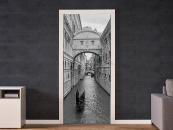 Gondole à Venise Porte Autocollant Peel & Stick Vinyle Porte Wrap Art Décor 2