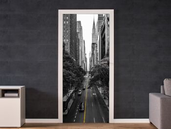 Autocollant de porte Street View à Manhattan Peel & Stick Vinyl Door Wrap Art Décor 2