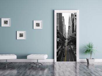 Autocollant de porte Street View à Manhattan Peel & Stick Vinyl Door Wrap Art Décor 4