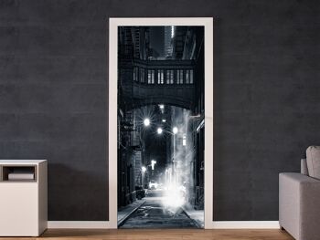 Skybridge à New York City Autocollant de porte Peel & Stick Vinyl Door Wrap Art Décor 2