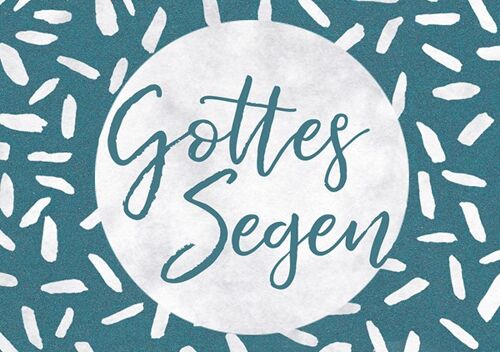 Mini - Gottes Segen (türkis)