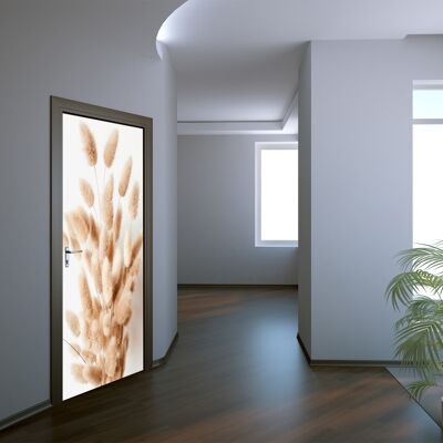 Calcomanía para puerta de hierba esponjosa Peel & Stick Vinilo Envoltura para puerta Decoración artística