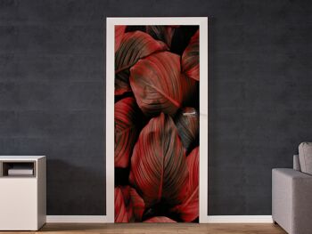 Autocollant de porte Feuilles d'automne Peel & Stick Vinyl Door Wrap Art Décor 2