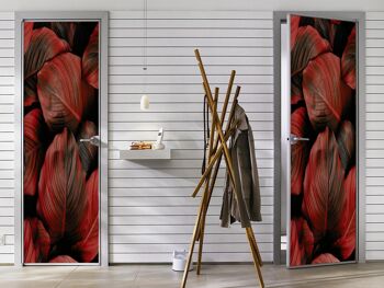 Autocollant de porte Feuilles d'automne Peel & Stick Vinyl Door Wrap Art Décor 3