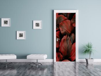 Autocollant de porte Feuilles d'automne Peel & Stick Vinyl Door Wrap Art Décor 4