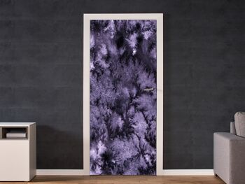 Autocollant de porte aquarelle abstrait violet Peel & Stick Vinyl Door Wrap Art Décor 2