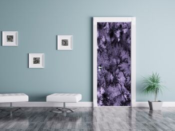 Autocollant de porte aquarelle abstrait violet Peel & Stick Vinyl Door Wrap Art Décor 4