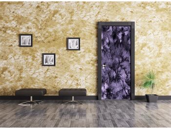 Autocollant de porte aquarelle abstrait violet Peel & Stick Vinyl Door Wrap Art Décor 5