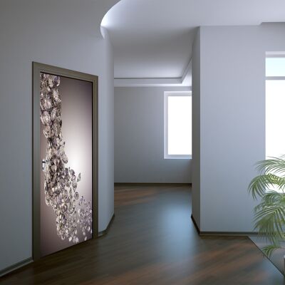 Diamantes fondo puerta pegatina Peel & Stick vinilo puerta envoltura arte decoración