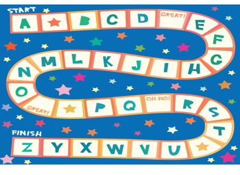 Jeu de l'alphabet pour enfants Couverture en vinyle laminé auto-adhésif pour bureau et tables 1