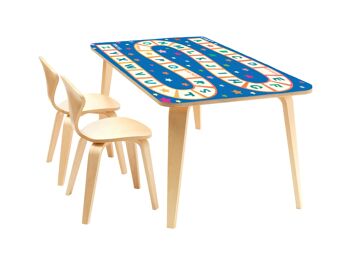 Jeu de l'alphabet pour enfants Couverture en vinyle laminé auto-adhésif pour bureau et tables 2