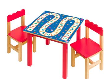 Jeu de l'alphabet pour enfants Couverture en vinyle laminé auto-adhésif pour bureau et tables 6