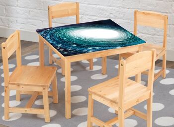 Galaxy the Stars Housse en vinyle laminé autocollante pour bureau et tables 4