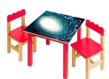 Galaxy the Stars Housse en vinyle laminé autocollante pour bureau et tables 6