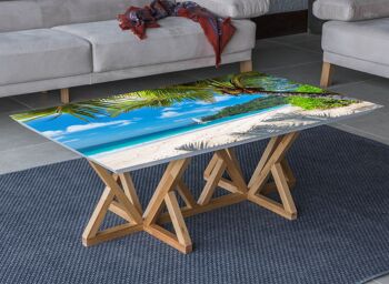 Housse en vinyle laminé Summer Beach Vacation auto-adhésive pour bureau et tables 2