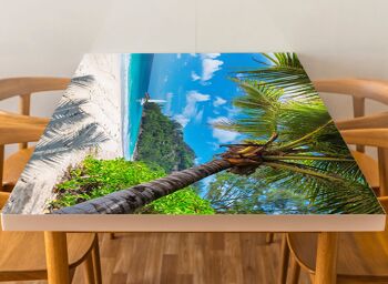 Housse en vinyle laminé Summer Beach Vacation auto-adhésive pour bureau et tables 3