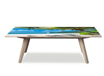 Housse en vinyle laminé Summer Beach Vacation auto-adhésive pour bureau et tables 4