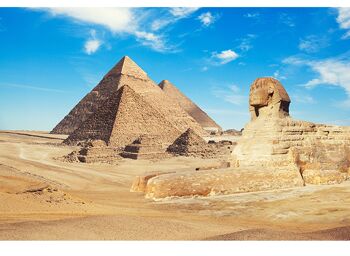 Pyramides Sphinx Égypte Couverture en vinyle laminé auto-adhésif pour bureau et tables 1