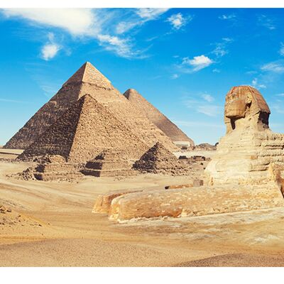 Pyramids Sphinx Egypt Laminated Vinyl Cover Self-Adhesive for Desk and Tables