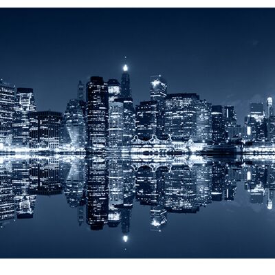 City in the Nightlights Laminated Vinyl Cover Self-Adhesive for Desk and Tables