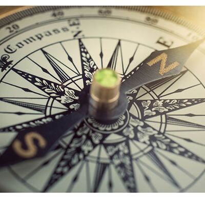 Compass Parts of World Laminato Vinile Copertina Autoadesiva per Scrivania e Tavoli