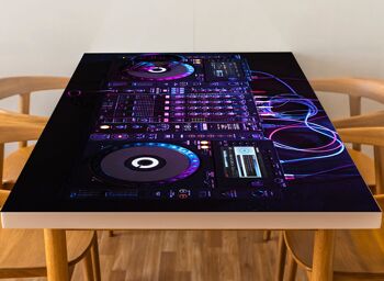 DJ Console Music Party Couverture en Vinyle Laminé Auto-Adhésif pour Bureau et Tables 3