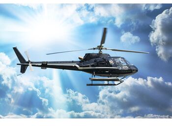 Hélicoptère dans le ciel en vinyle laminé auto-adhésif pour bureau et tables 1