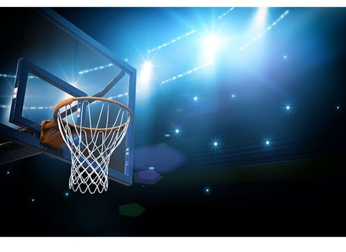 Basketball Basket Laminated Vinyl Cover Self-Adhesive for Desk and Tables