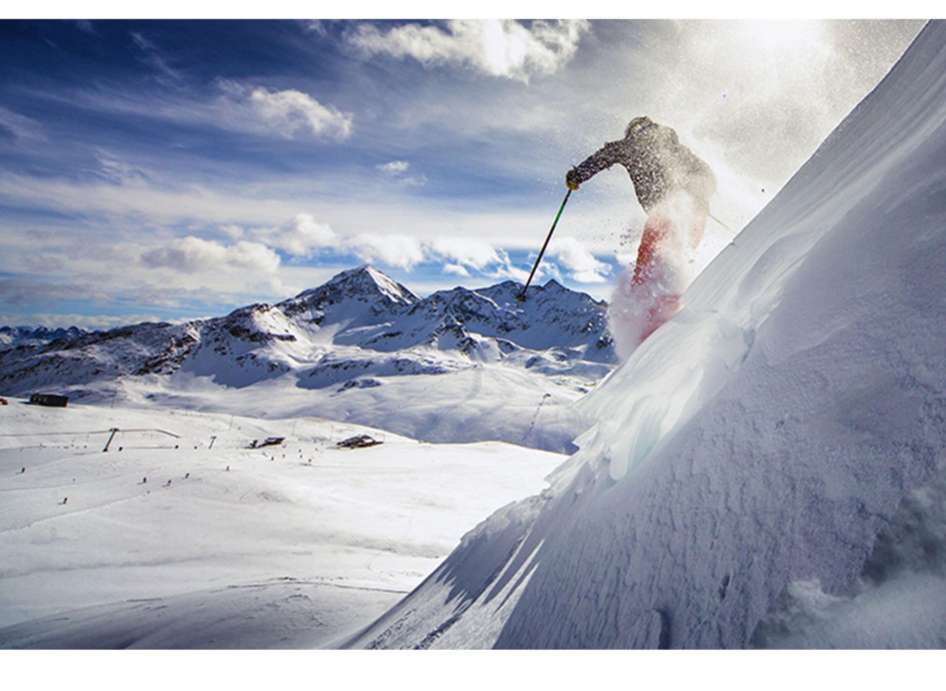 Coussin décoratif Homme Ski alpin 