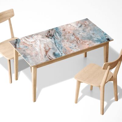 Marble & Inclusions Laminierte, selbstklebende Vinyl-Tisch-Deko-Abdeckung