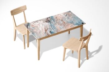 Marbre et inclusions Vinyle auto-adhésif laminé Table Desk Art Décor Cover 1