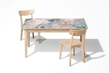 Marbre et inclusions Vinyle auto-adhésif laminé Table Desk Art Décor Cover 2