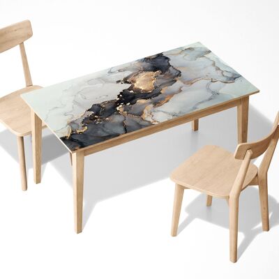 Abstrakte Kunst, Marmor, laminiert, selbstklebend, Vinyl, für Tisch, Schreibtisch, Kunstdekor