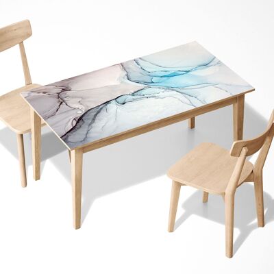 Couverture de décor d'art de bureau de table de vinyle auto-adhésif stratifié de style de marbre
