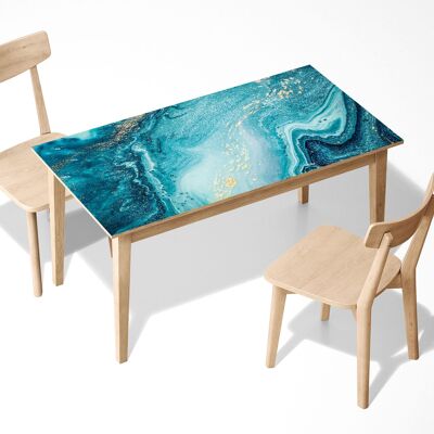Peinture effet marbre laminé vinyle auto-adhésif Table Desk Art Décor Cover