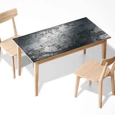 Grey Concrete Stone Laminated Self Adhesive Vinyl Table Desk Art Décor Cover