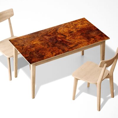 Fond en bois brun laminé auto-adhésif vinyle Table Desk Art Décor Cover