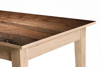 Couverture de décoration d'art de bureau de table de vinyle auto-adhésif stratifié de texture de vieux bois 2 4
