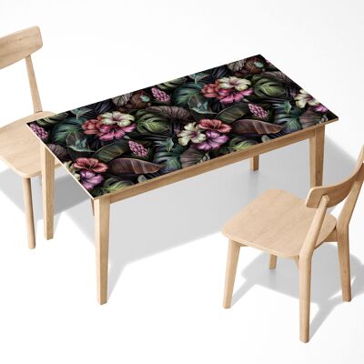 Impresionante patrón de flores laminado vinilo autoadhesivo mesa escritorio arte decoración cubierta
