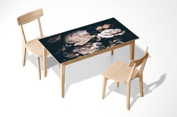 Bouquet de pivoines roses laminé vinyle auto-adhésif Table Desk Art Décor Cover 1
