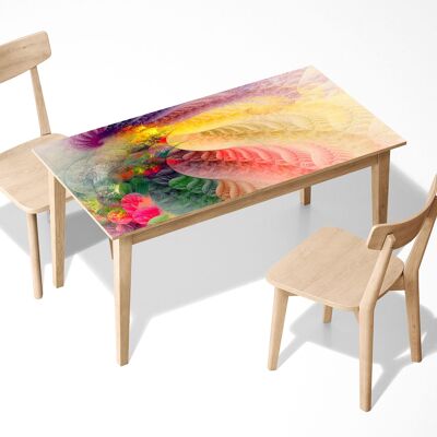 Motif aquarelle laminé auto-adhésif vinyle Table bureau Art Décor couverture