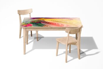 Motif aquarelle laminé auto-adhésif vinyle Table bureau Art Décor couverture 2