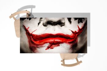 Joker Smile Face Vinyle auto-adhésif laminé Table Desk Art Décor Cover 3